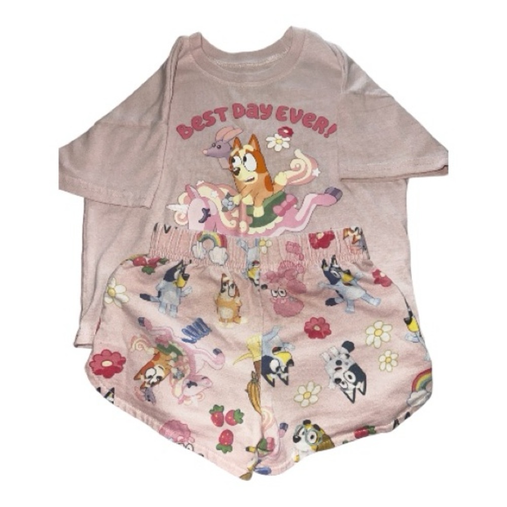 Kids Pink 'Best Day Ever' Pajama Set